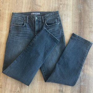 Joe's Jeans Women's 27" Faded Black Distressed Straight Grunge Goth Denim Jeans